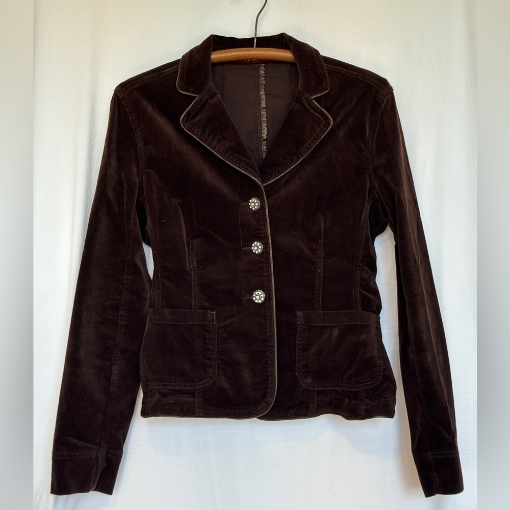 KIKIT JEANS Super-Soft Blazer with Three beautiful decorative buttons, Medium